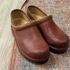 Dansko pink Leather Clogs for Women